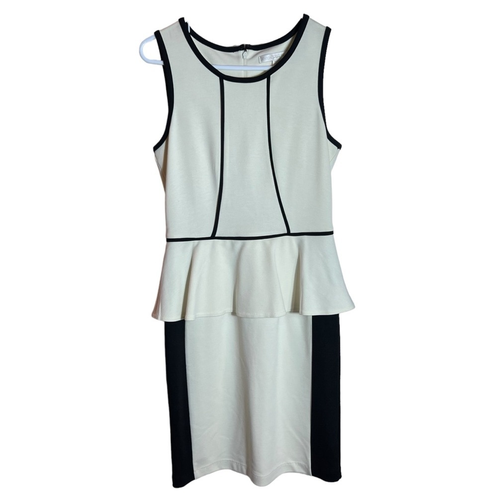 Boston Proper’s Piped Peplum Dress, XS